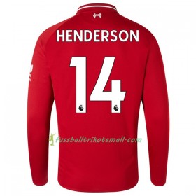 Günstige Fußballtrikots Liverpool Henderson 14 2018-2019 Langarm Heimtrikot kaufen